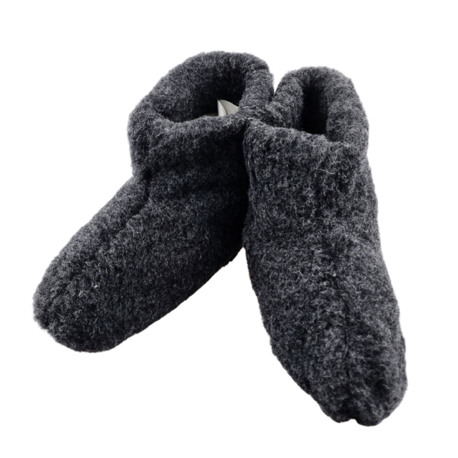 Wool slippers | high model | antracite
