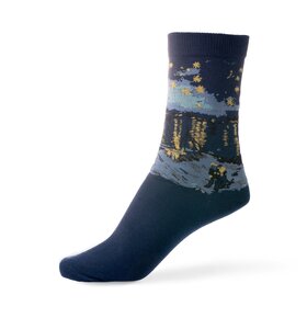 van gogh starry night socks - one size