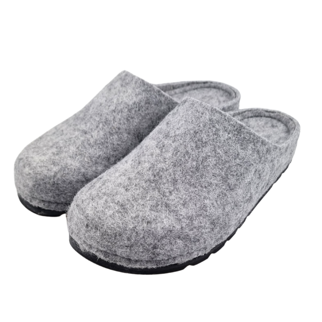 Loafers 100% felt - light grey