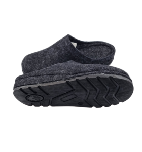 Loafers 100% felt - anthracite up to size 39