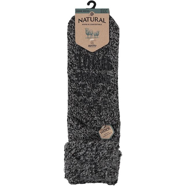 Anti-slip Huissokken - kies uit: zwart, blauw of beige