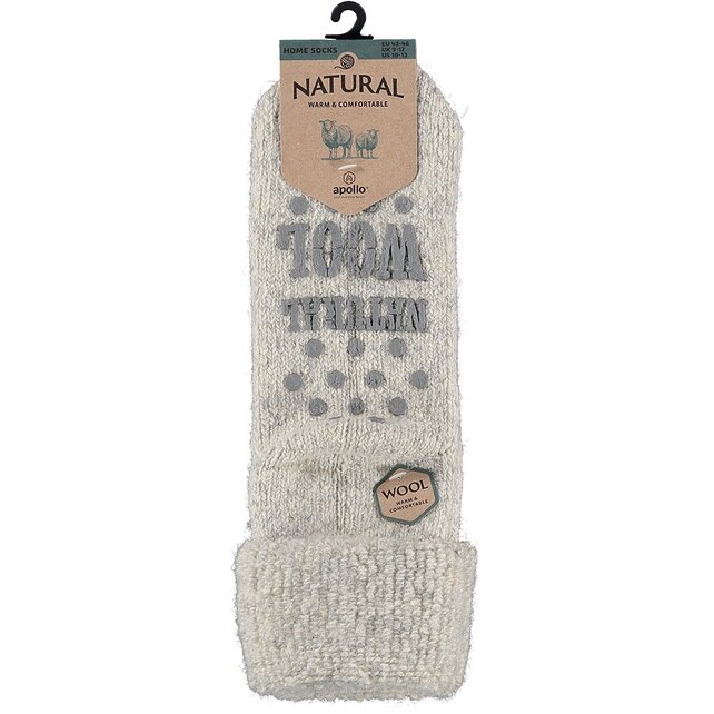 Anti-slip Huissokken - kies uit: zwart, blauw of beige