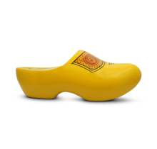 Yellow farmer’s clogs