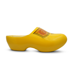 Yellow farmer’s clogs - produced in the Netherlands - 100% wood
