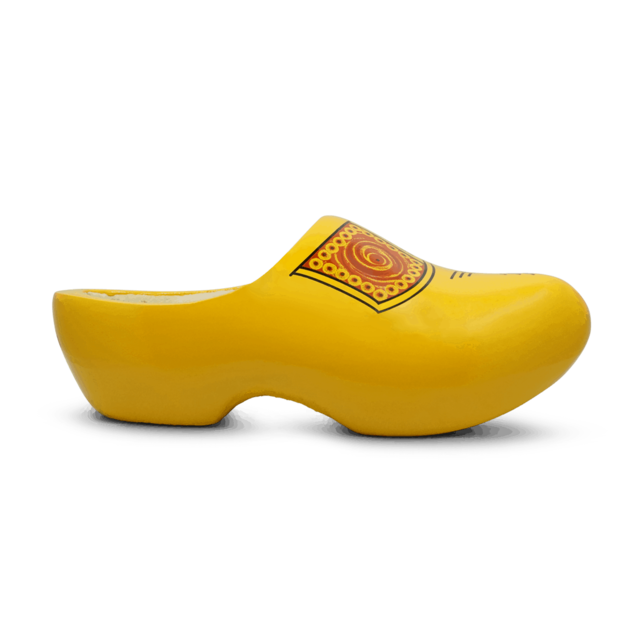 Yellow farmer’s clogs