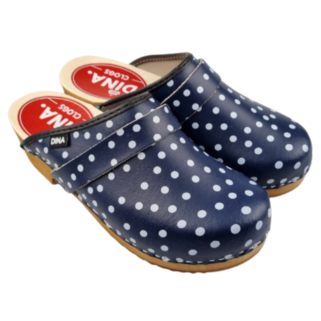 Dina Blue with dots open