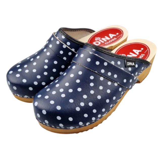 Dina Blue with dots open