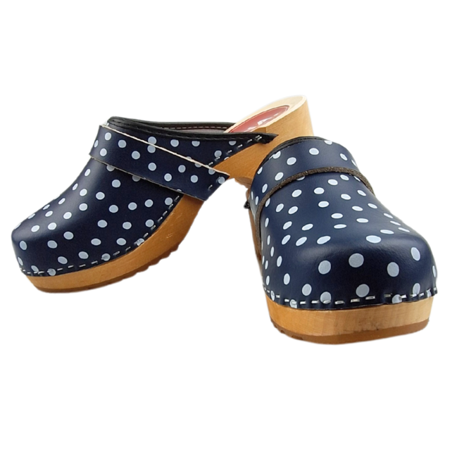 Dina Blue with dots open