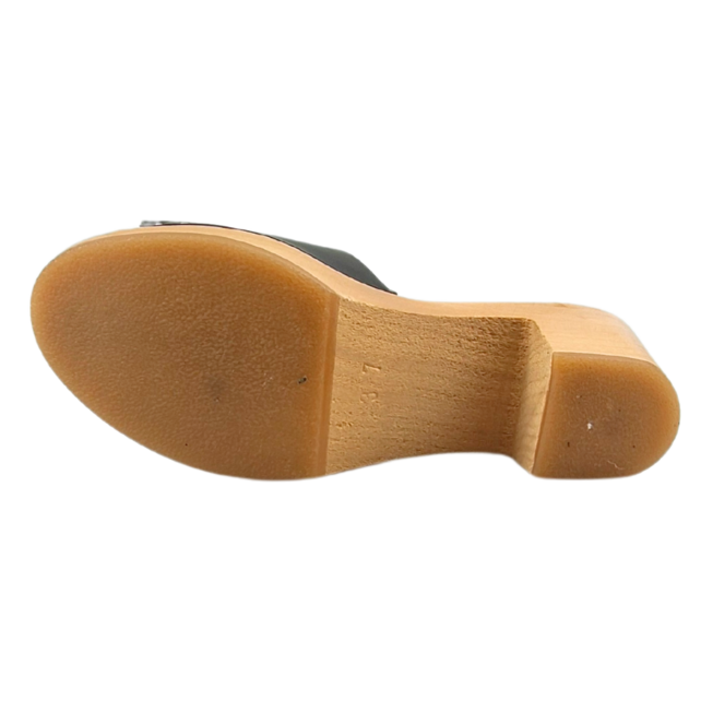 Heels  - Mat Zwart - Nubuck leer - open toe