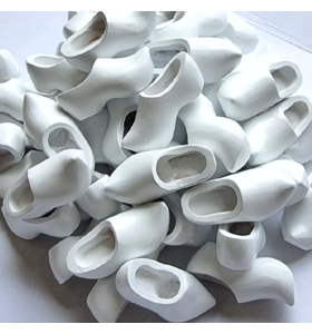knutselklompjes 14cm (wit gelakt) - per stuk