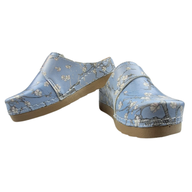 Medical Clogs with  Van Gogh painting Almond blossom
