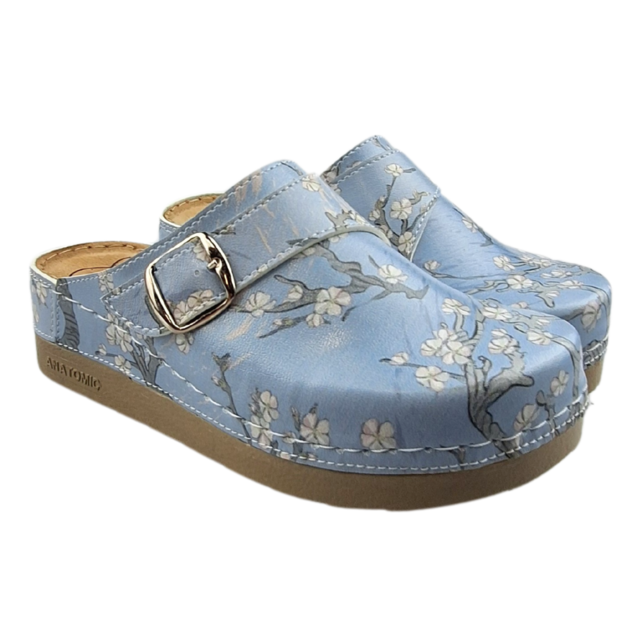 Medical Clogs with  Van Gogh painting Almond blossom