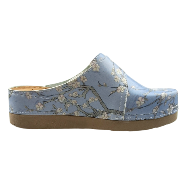 Medical Clogs with  Van Gogh painting Almond blossom