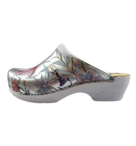 Medische klompen - Ledi clogs - zorgklompen - zeer comfortabel - Silverflower