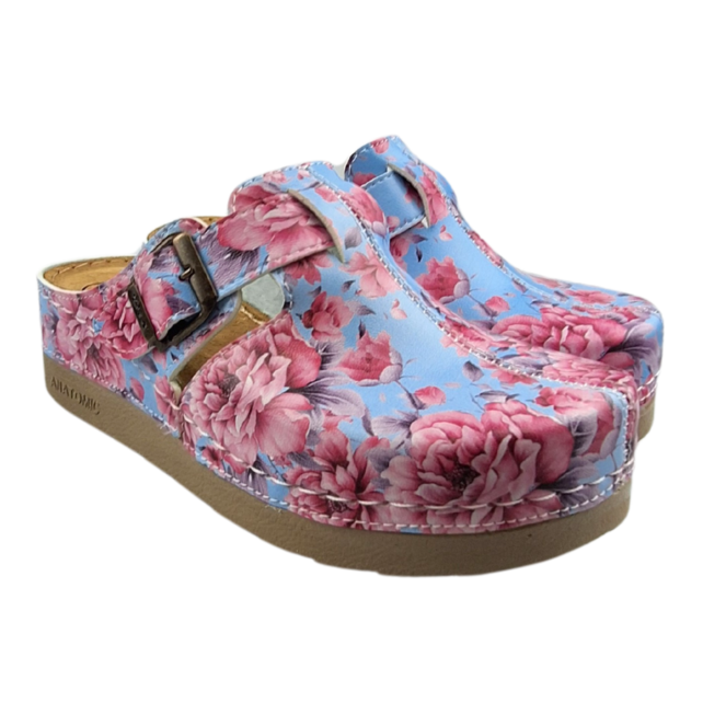 Japanese spring blossom clogs - plastic sole and medical footbed - by Dina