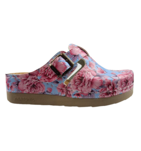 Japanese spring blossom clogs - plastic sole and medical footbed - by Dina