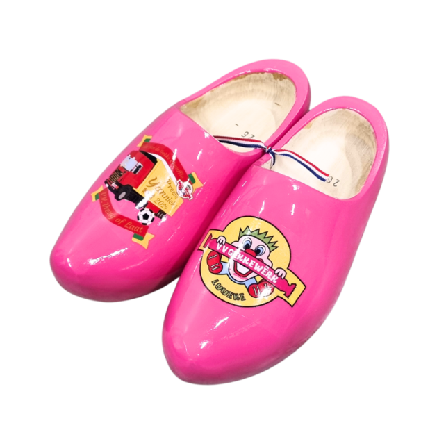 Woodenshoes in RAL color with personal printing