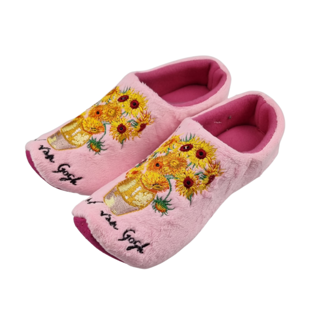 Holland slippers Vincent van Gogh - Sunflower pink