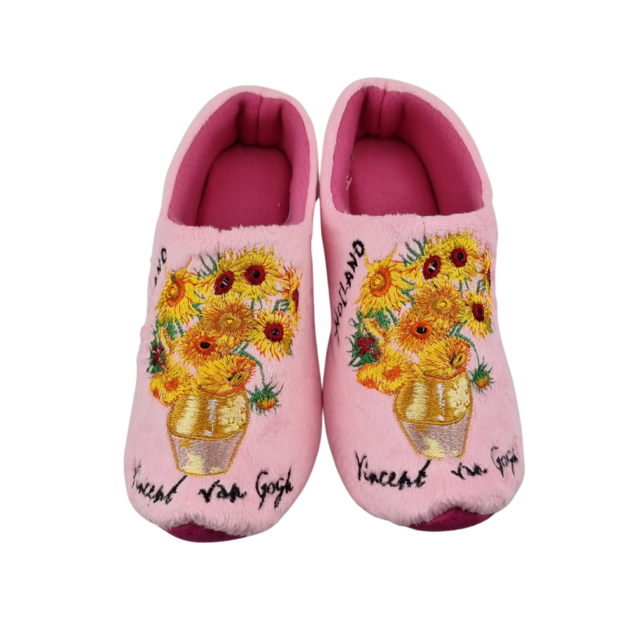 Holland slippers Vincent van Gogh - Sunflower pink