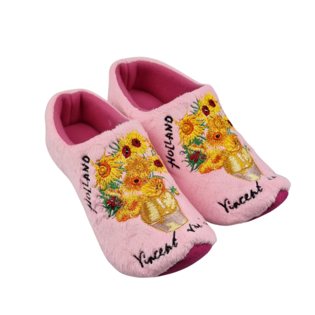 Holland slippers Vincent van Gogh - Sunflower pink