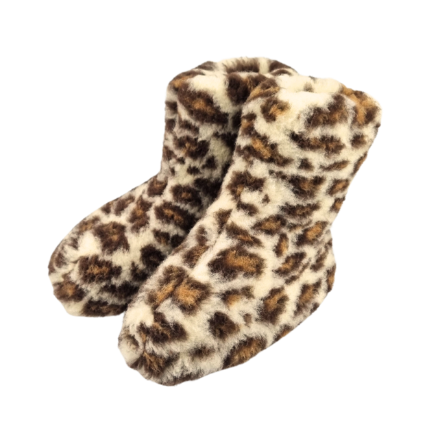 Wool slippers | high model | Leopard Wool slippers | high model | Leopard