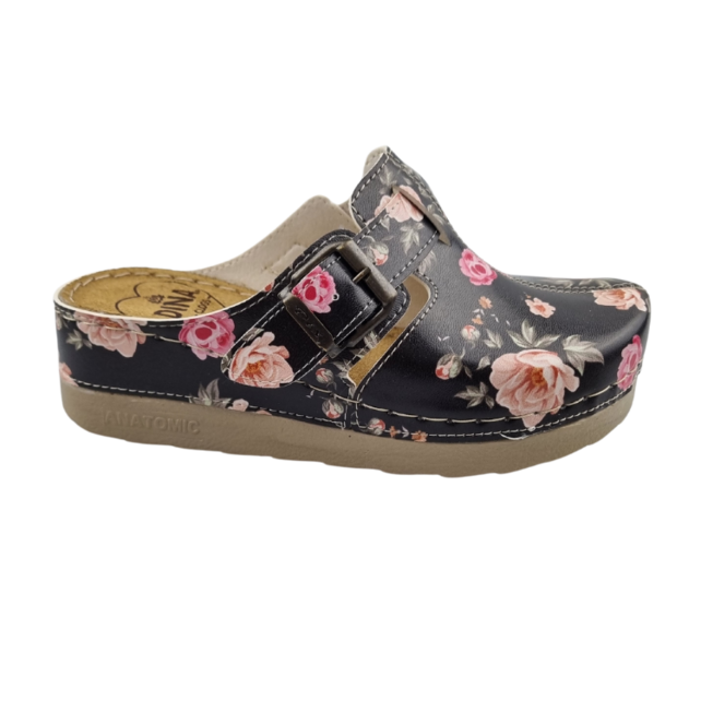 Dina klompen Black rose