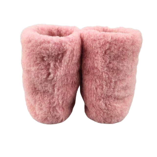 Wool slippers | high model | Pink