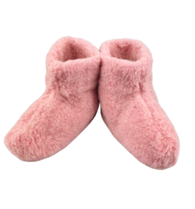 Wool slippers | high model | Pink