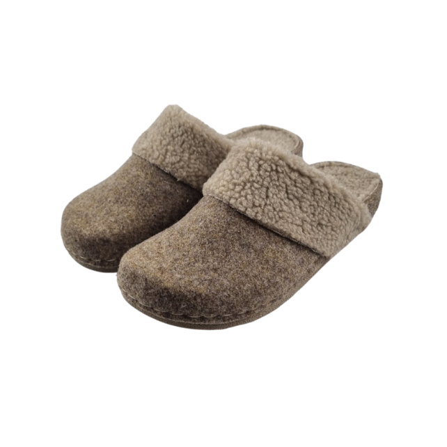 Loafer winter clogs greyish brown - 36 to 40