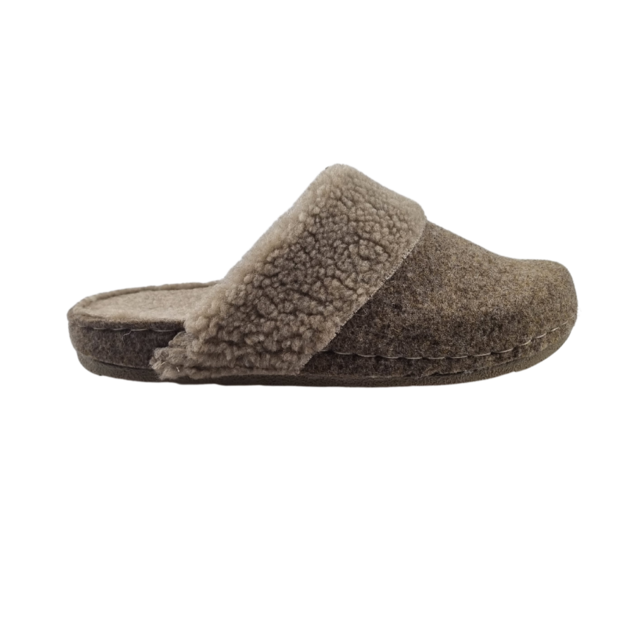 Instapper winterklompen grijsbruin - t/m maat 41 Instapper winterklompen grijsbruin - t/m maat 41