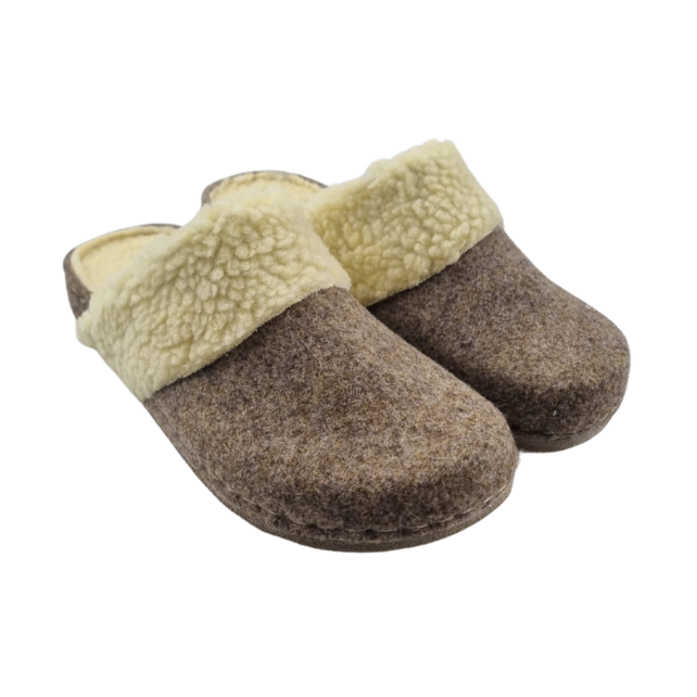 Loafer winter clogs white collar - 36 to 41