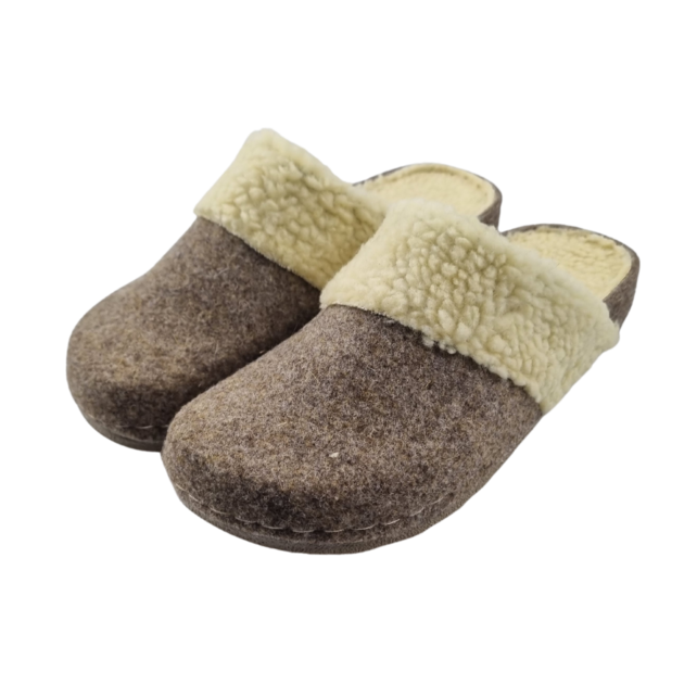 Loafer winter clogs white collar - 36 to 40