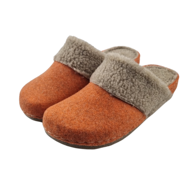 Warme Winterklompen Instappers – Comfortabel en Stijlvol Oranje