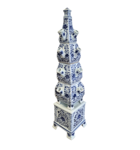Delft Blue Pyramid Vase for tulips - 93cm high