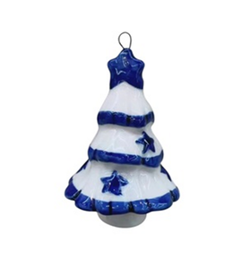 Delft Blue Ornament - Christmas Tree