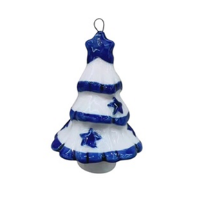 Delft Blue Ornament - Christmas Tree