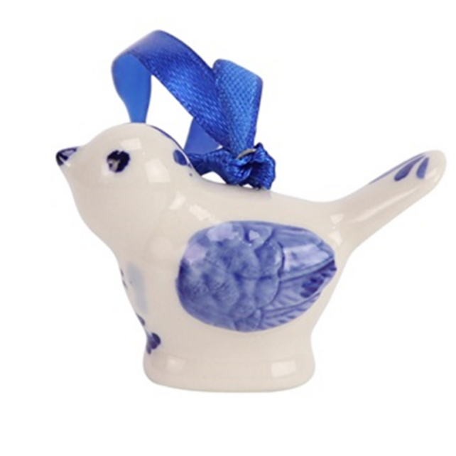 Ornament Delftsblauw - vogeltje