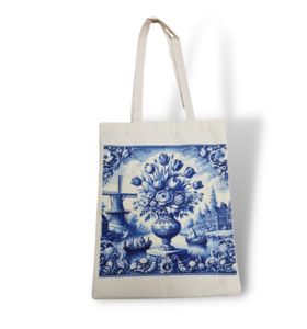 canvas bag - Delftblue tile - 40*30cm