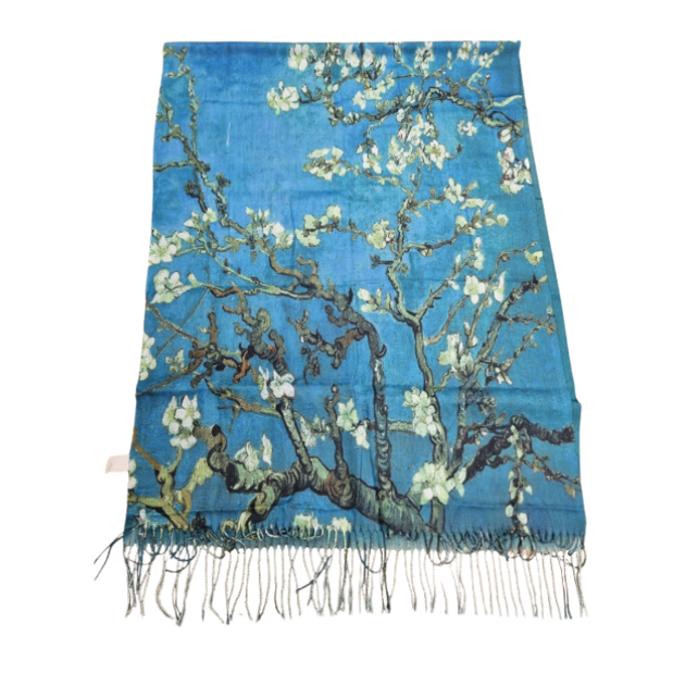 Sjaal Amandelbloessem van Gogh - 180x66cm