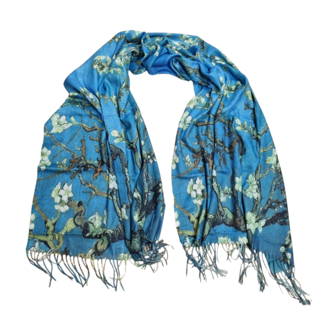 Sjaal Amandelbloessem van Gogh - 180x66cm