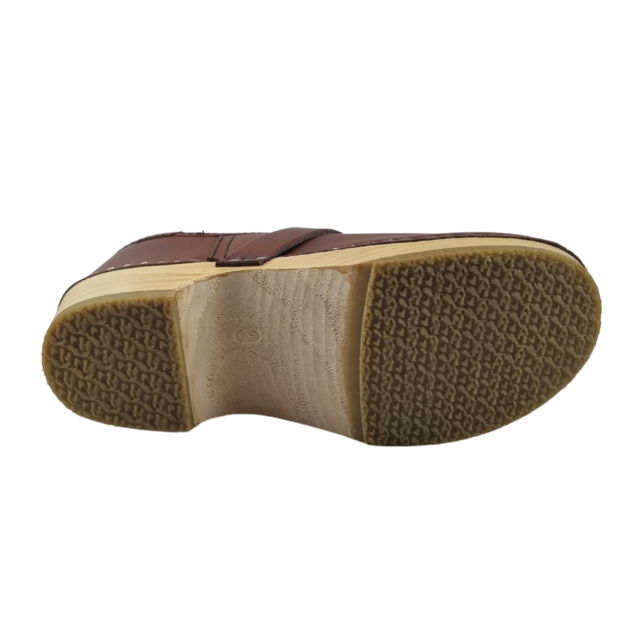 Work clogs - closed heel - Wooden clogs - Simson Brown