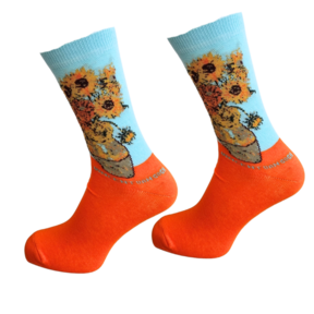 van gogh sunflowers socks