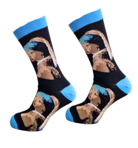 Girl with a Pearl Earring by Vermeer socks