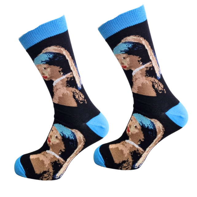 Girl with a Pearl Earring by Vermeer socks