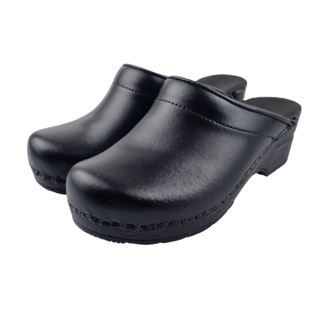 Werkklompen- TRAA - PU klompen - Zwart- Unisex open model