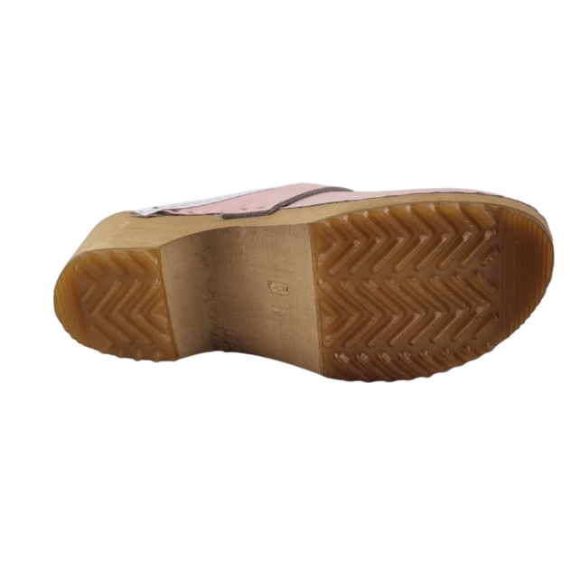 Zweedse klompen - effen roze