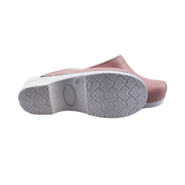 Medical clogs - PU sole and open heel - Pink