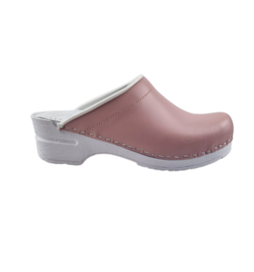 Medical clogs - PU sole and open heel - Pink