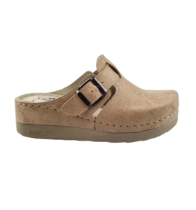 Dina comfort klompen - Beige (verstelbare gesp)