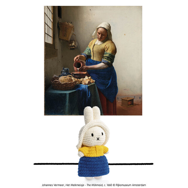 Miffy Milkmaid 20cm - crocheted